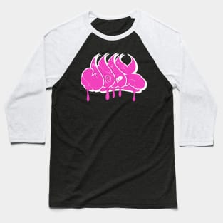 Pink graffiti throw up Baseball T-Shirt